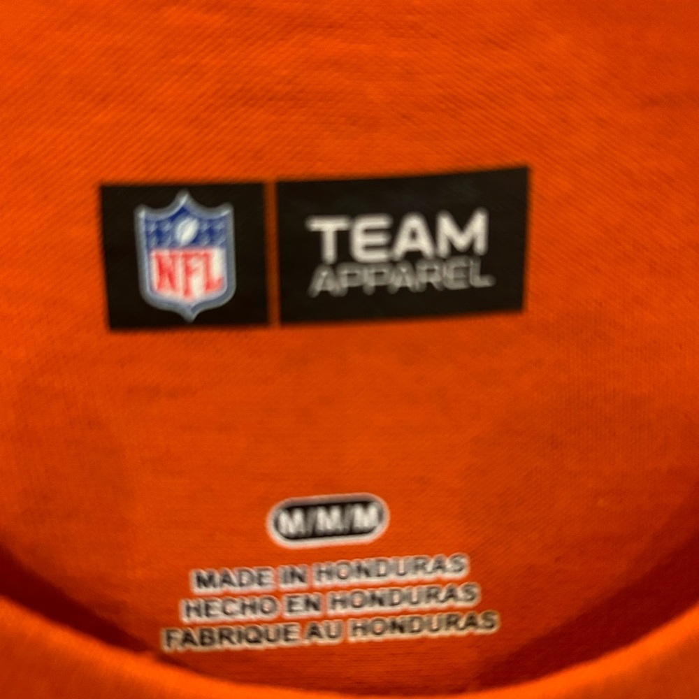 worn twice - long sleeve denver broncos t shirt . like new
